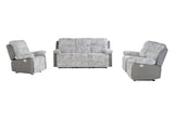 Sofá reclinable gris U6028, loveseat reclinable con consola y sillón reclinable deslizante | Global Furniture
