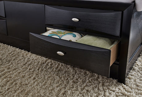 Linda Black King Bed | Global - Home Elegance USA