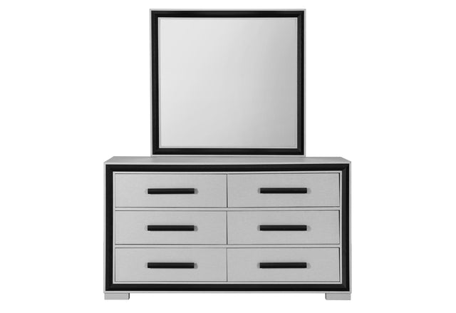 Amelia Grey Black Dresser