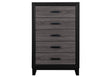 Lisbon Grey And Black Chest | Global - Home Elegance USA
