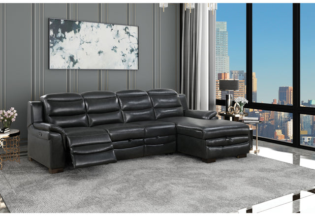 U8518 Blanche Charcoal Sofa Bed With Usb | Global Furniture USA