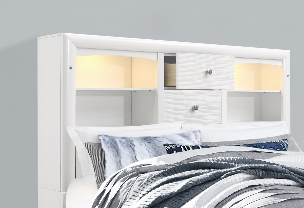 Jordyn White Queen Bed | Global - Home Elegance USA