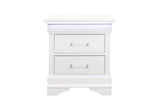 Charlie White Twin Bed, Dresser, Mirror And Nightstand - sold by Home Elegance USA