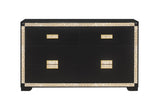 Blake Black/Gold Dresser - Home Elegance USA