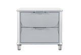 Lando Silver Nightstand | Global Furniture USA - Home Elegance USA