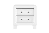 Luccia White Nightstand | Global Furniture USA - Home Elegance USA