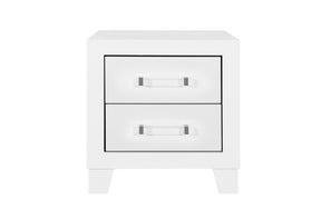 Luccia White Nightstand | Global Furniture USA - Home Elegance USA