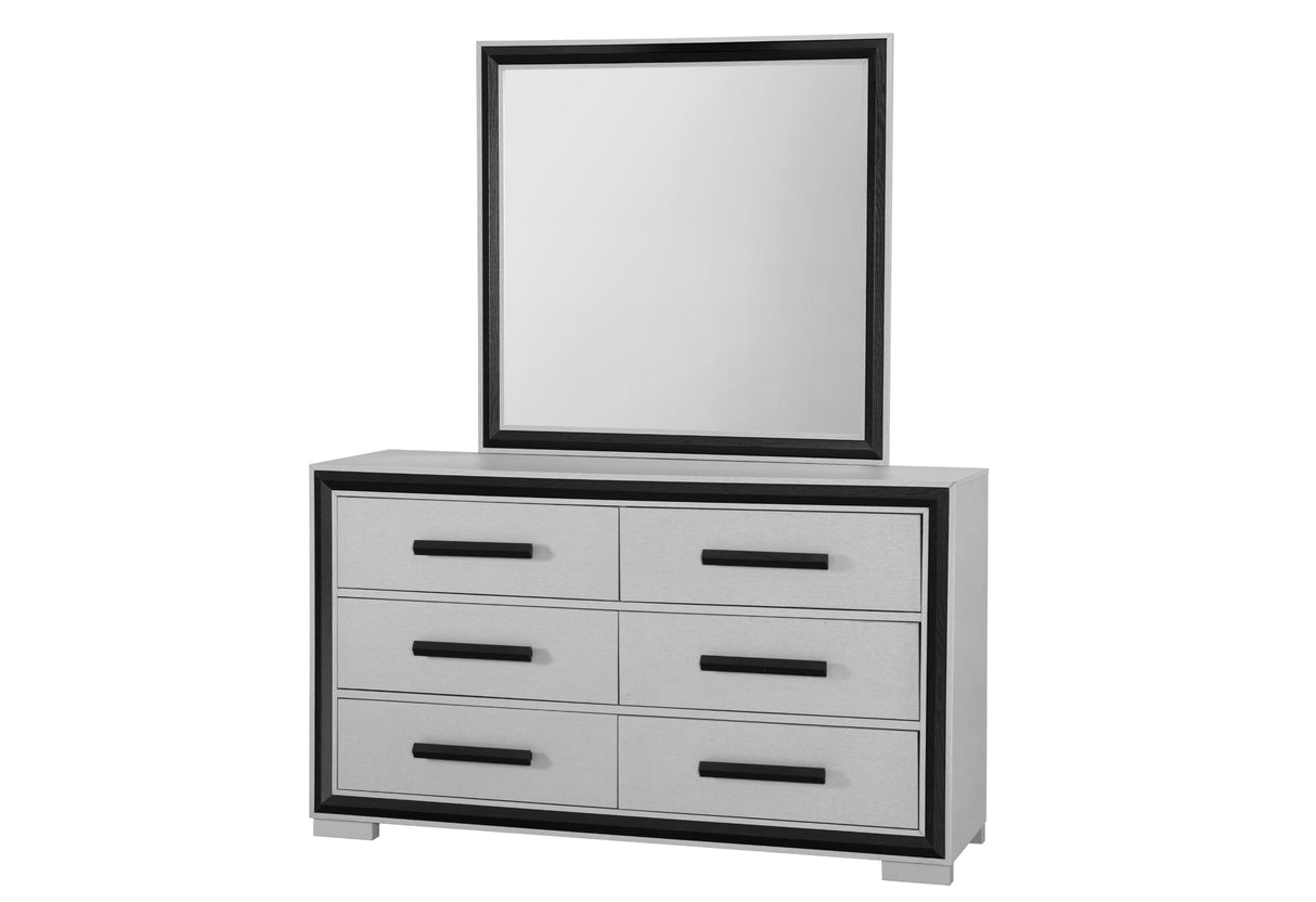 Amelia Grey Black Dresser