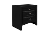 Linda Black Nightstand | Global Furniture USA - Home Elegance USA