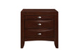 Linda New Merlot Nightstand | Global Furniture USA - Home Elegance USA