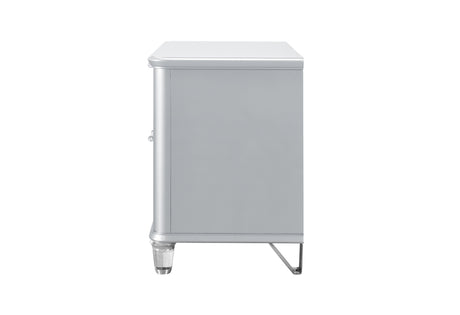 Lando Silver Nightstand | Global Furniture USA - Home Elegance USA