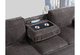 U0203 Dark Grey Reversible Pull Out Sofa Bed | Global Furniture USA