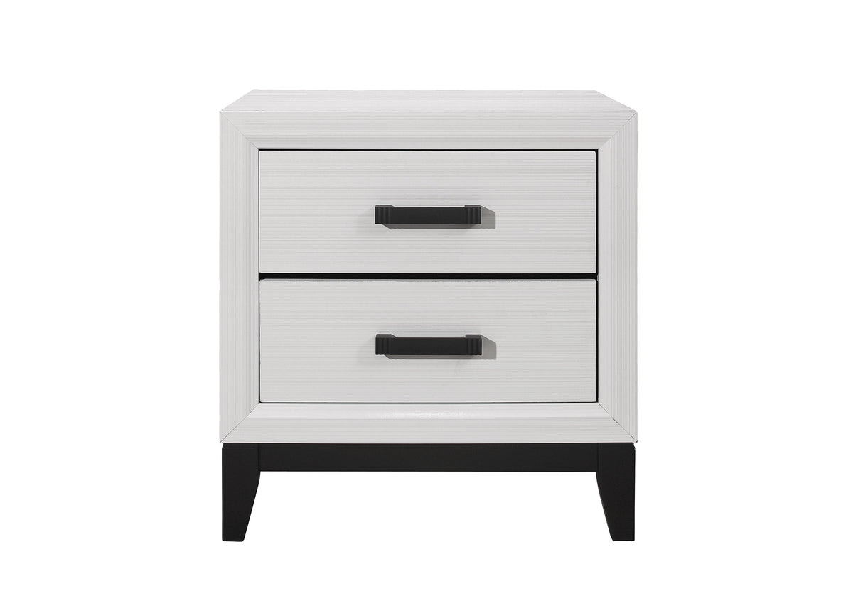 Kate White Nightstand | Global Furniture USA - Home Elegance USA