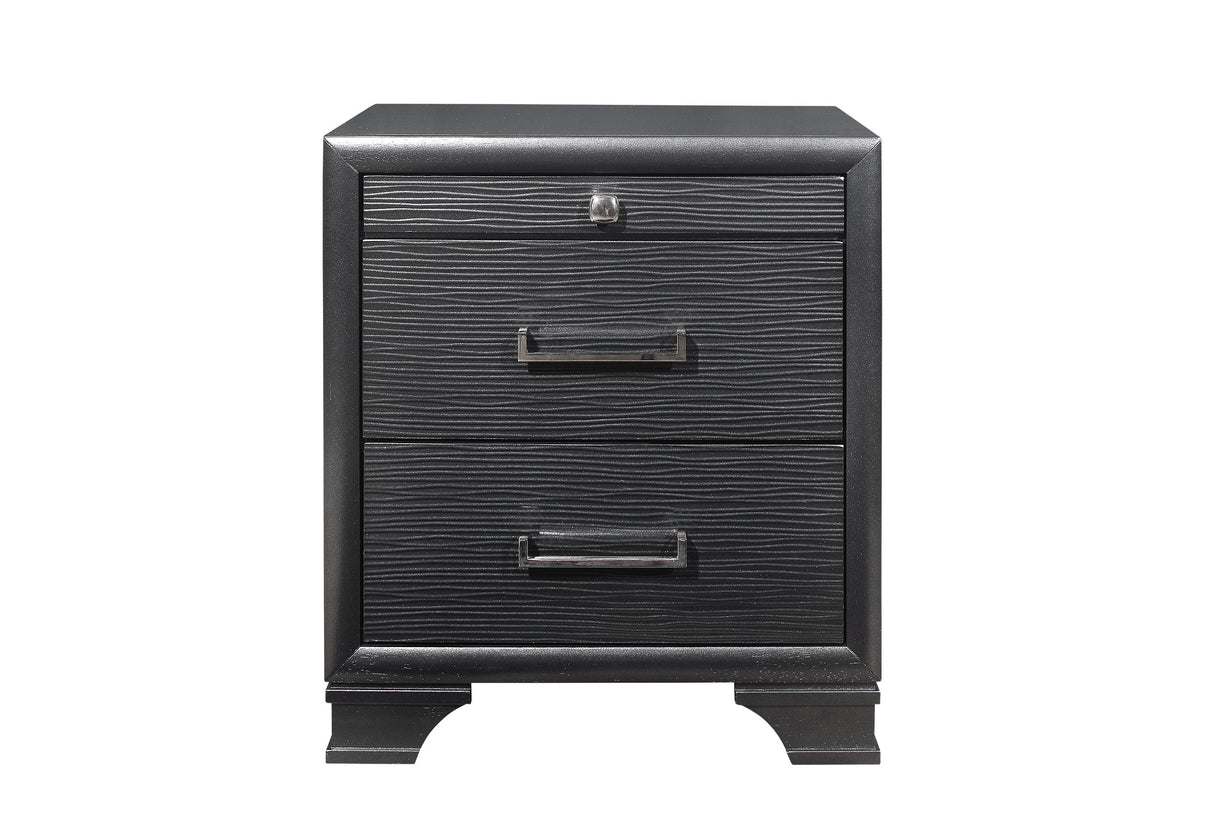 Jordyn Grey Nightstand | Global Furniture USA