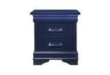 Charlie Blue Nightstand With Led | Global Furniture USA - Home Elegance USA