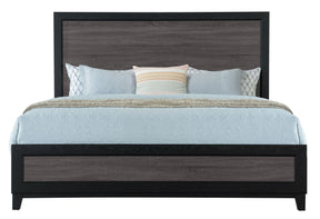 Lisbon Grey And Black King Bed | Global - Home Elegance USA