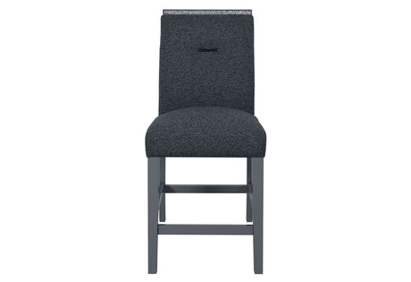 Monaco Dark Grey Bar Table And 4 Monaco Dark Grey Bar Stools - Home Elegance USA