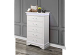 Charlie White Chest With Led | Global - Home Elegance USA