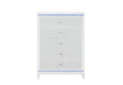 Alina White Chest W/ Led | Global - Home Elegance USA