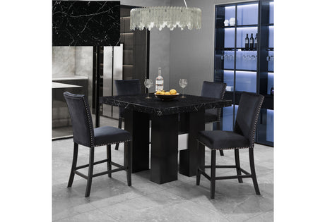 D04 Black Bar Table + D04 Bs - sold by Home Elegance USA