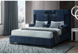 Oscar Queen Bed Navy Blue – Global Furniture USA