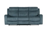 U6024 Dark Grey 9 Reclining Sofa | Global Furniture USA
