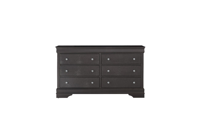 Pompei Metallic Grey Dresser - Home Elegance USA
