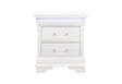 Charlie White Nightstand With Led | Global Furniture USA