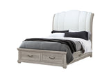 Rowan Natural Queen Bed With Storage | Global