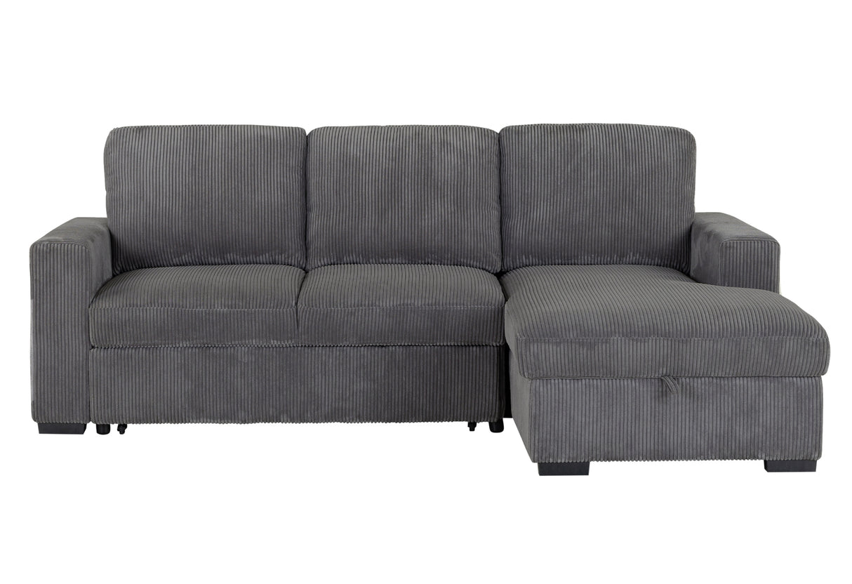 U2660 Grey L Sectional Without Pullout | Global Furniture USA