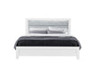 Luccia White Twin Bed With Led | Global - Home Elegance USA