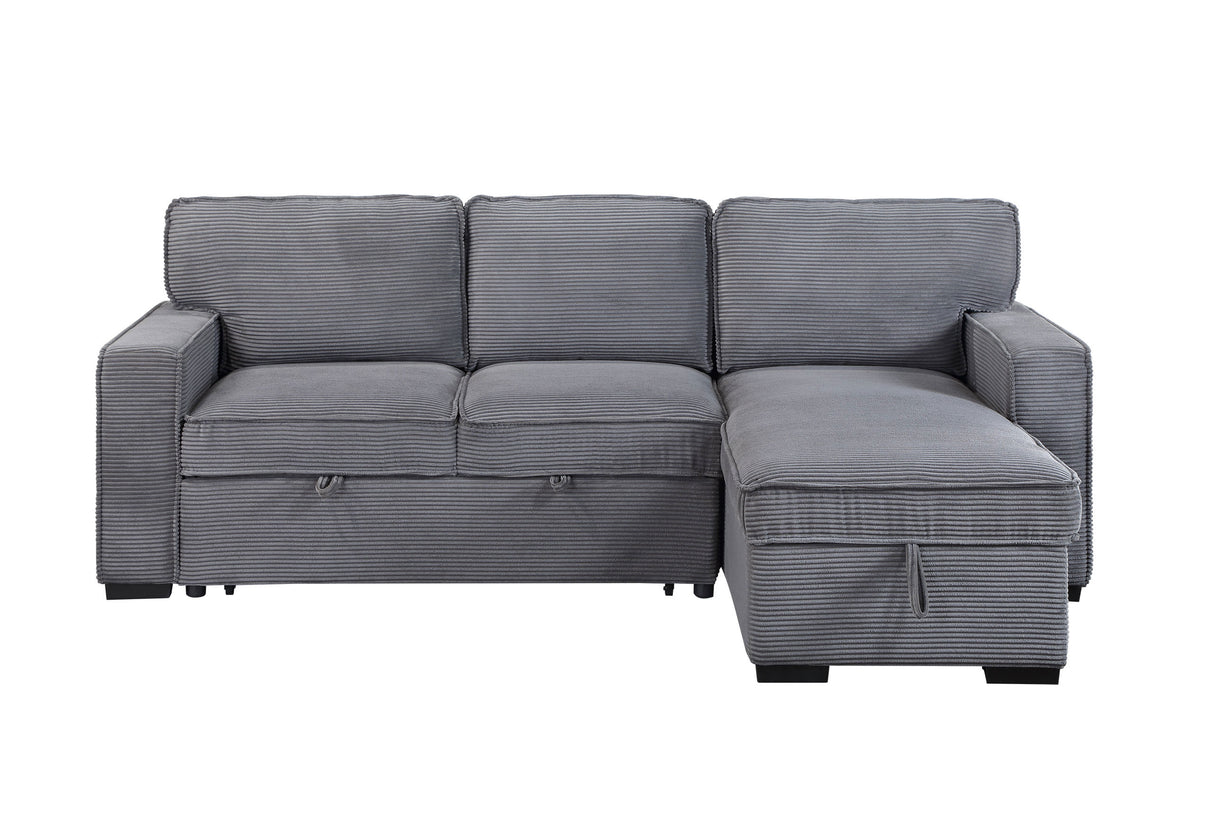 U0203 Light Grey Reversible Sofa Bed | Global Furniture USA