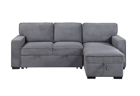 U0203 Light Grey Reversible Sofa Bed | Global Furniture USA