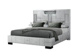 Oscar Queen Bed Grey with Wireless Charging – Global Furniture USA