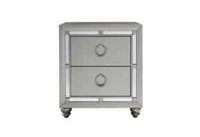 Riley Silver Nightstand | Global Furniture USA
