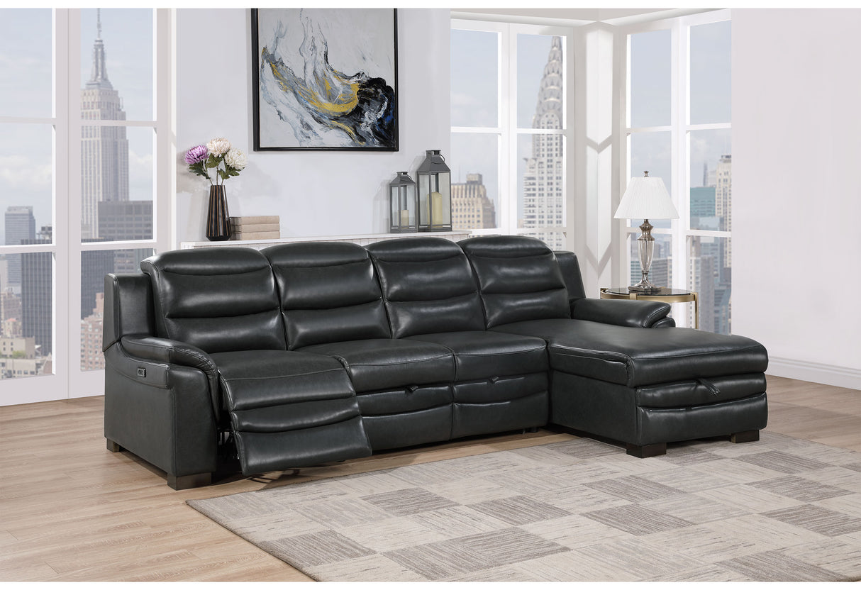U8518 Blanche Charcoal Sofa Bed With Usb | Global Furniture USA