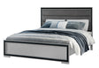 Amelia Grey Black Queen Bed W/Led | Global