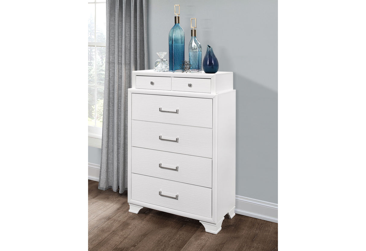 Jordyn White Chest | Global - Home Elegance USA