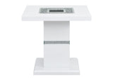 Monaco White End Table | Global Furniture USA - Home Elegance USA