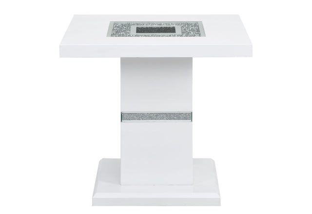 Monaco White End Table | Global Furniture USA - Home Elegance USA