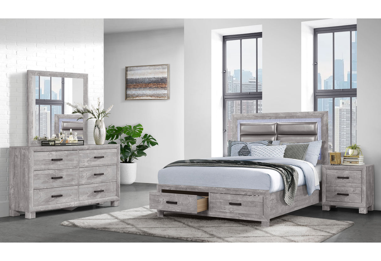 Nolan Grey Full Bed | Global