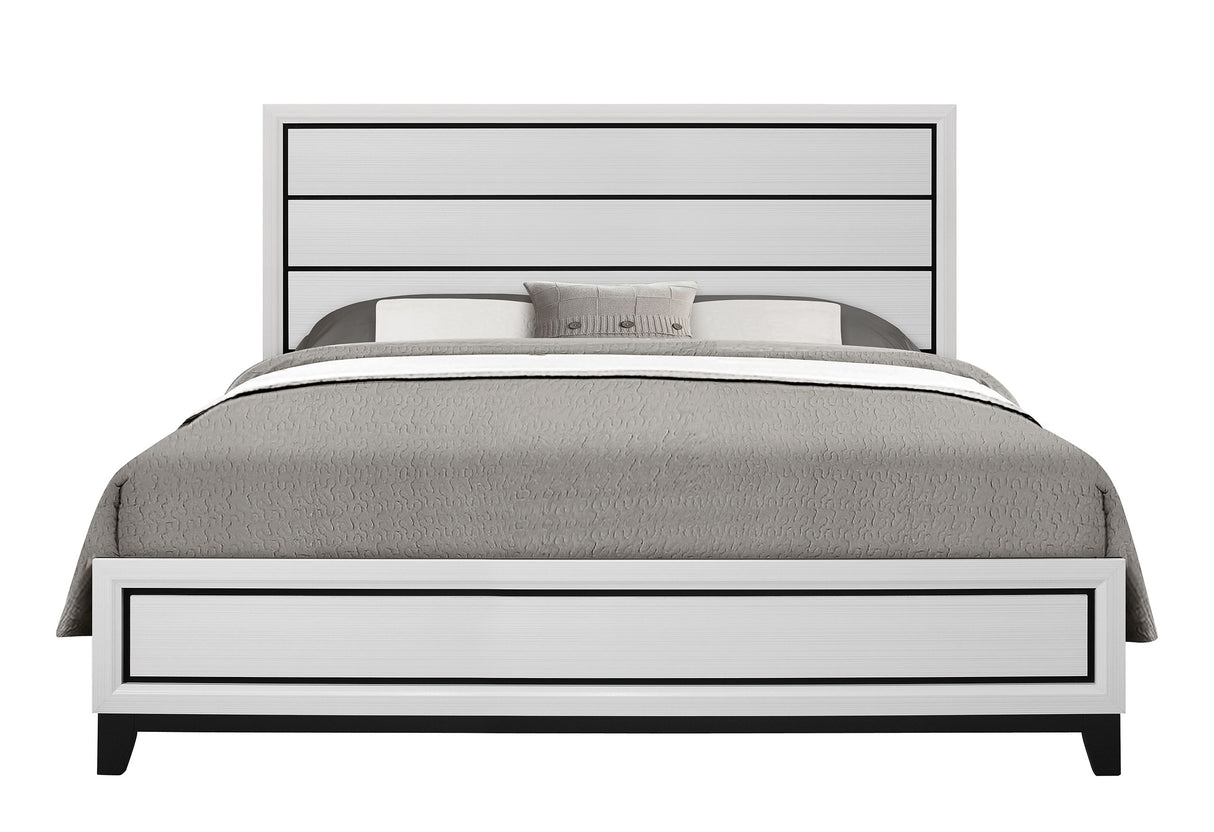 Kate White King Bed Group - sold by Home Elegance USA