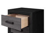 Lisbon Grey And Black Nightstand | Global Furniture USA - Home Elegance USA