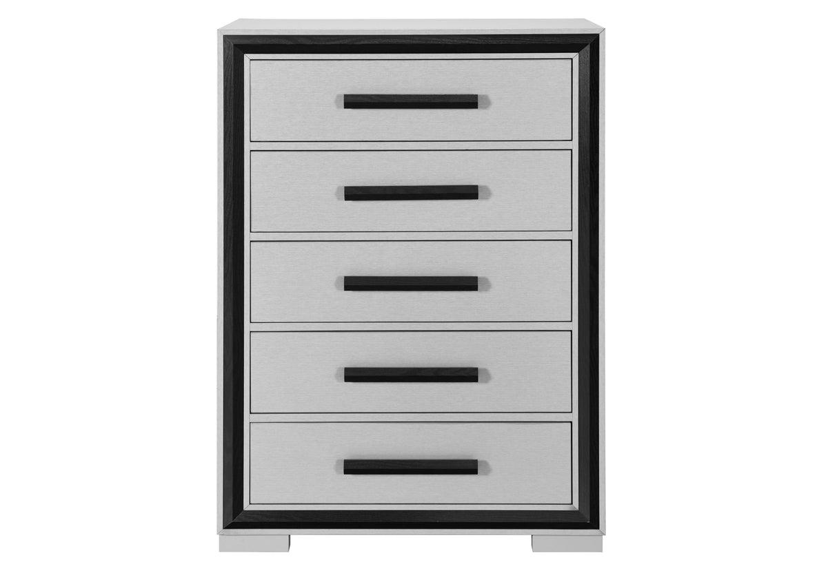 Amelia Grey Black Chest | Global