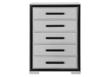 Amelia Grey Black Chest | Global
