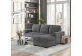 U2660 Grey L Sectional Without Pullout | Global Furniture USA