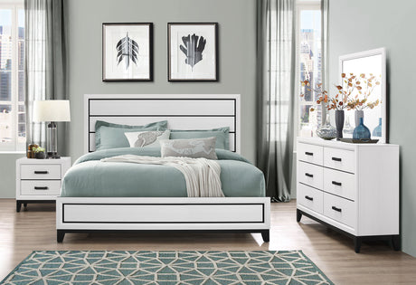 Kate White King Bed | Global