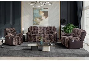 U6028 Brown Reclining Sofa, Console Reclining Loveseat and Glider Recliner | Global Furniture - sold by Home Elegance USA