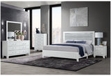 Luccia White Nightstand | Global Furniture USA - Home Elegance USA