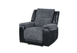 U5914 Grey/Black Recliner | Global Furniture USA